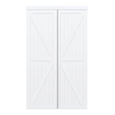 Renin 60 In. X 80 1/2 In. Trident Double-K Design Bypass Door